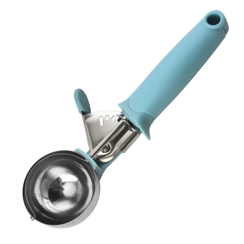Ice Cream Scoop Stainless Steel Ice Cream Spoon Metal Icecream Cookie Scoop Melon Fruit Baller Ice Ball Maker Kitchen Gadget