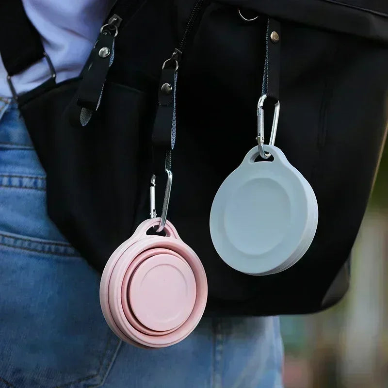 Silicone Folding Telescopic Cup With Lid For Tea And Coffee