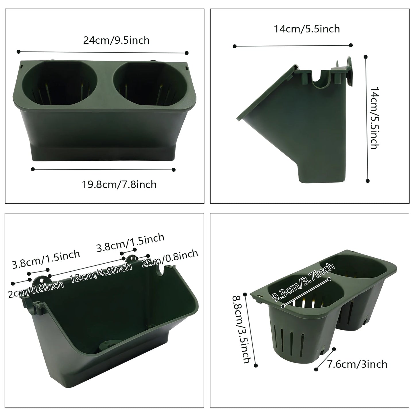 Bymaocar Hanging Planters Set Wall Mounted Vertical Garden Kit