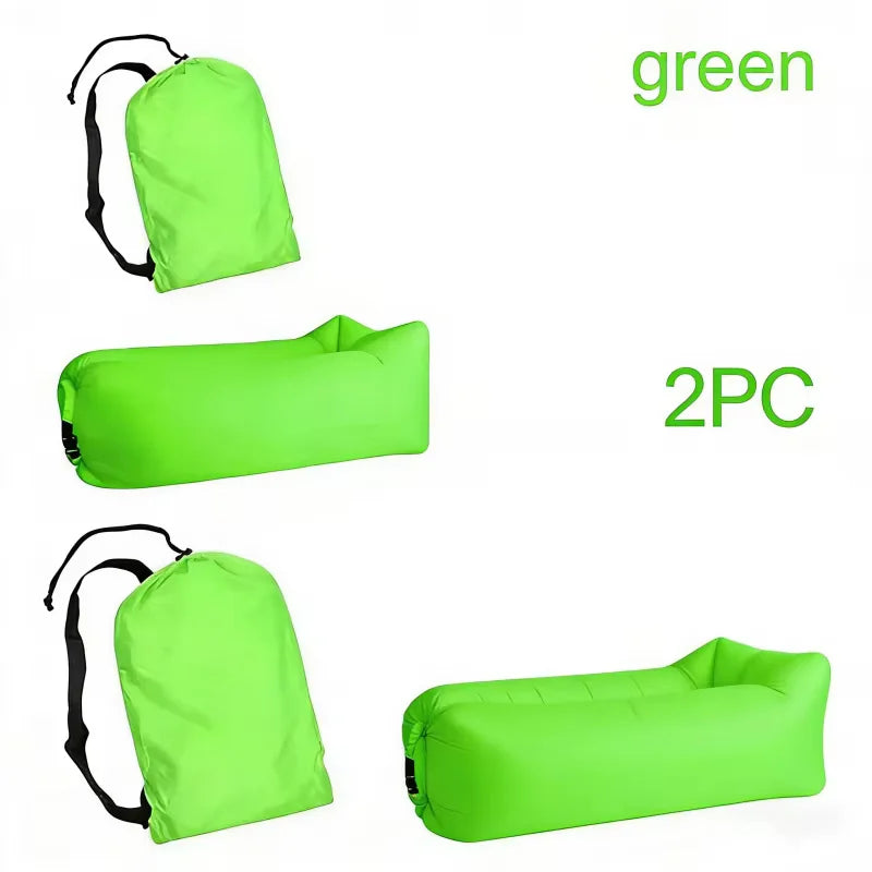 Inflatable Lounger Air Sofa Extra Thick Foldable Couch For Outdoor Camping Beach Patio Quick Inflation Home Furniture