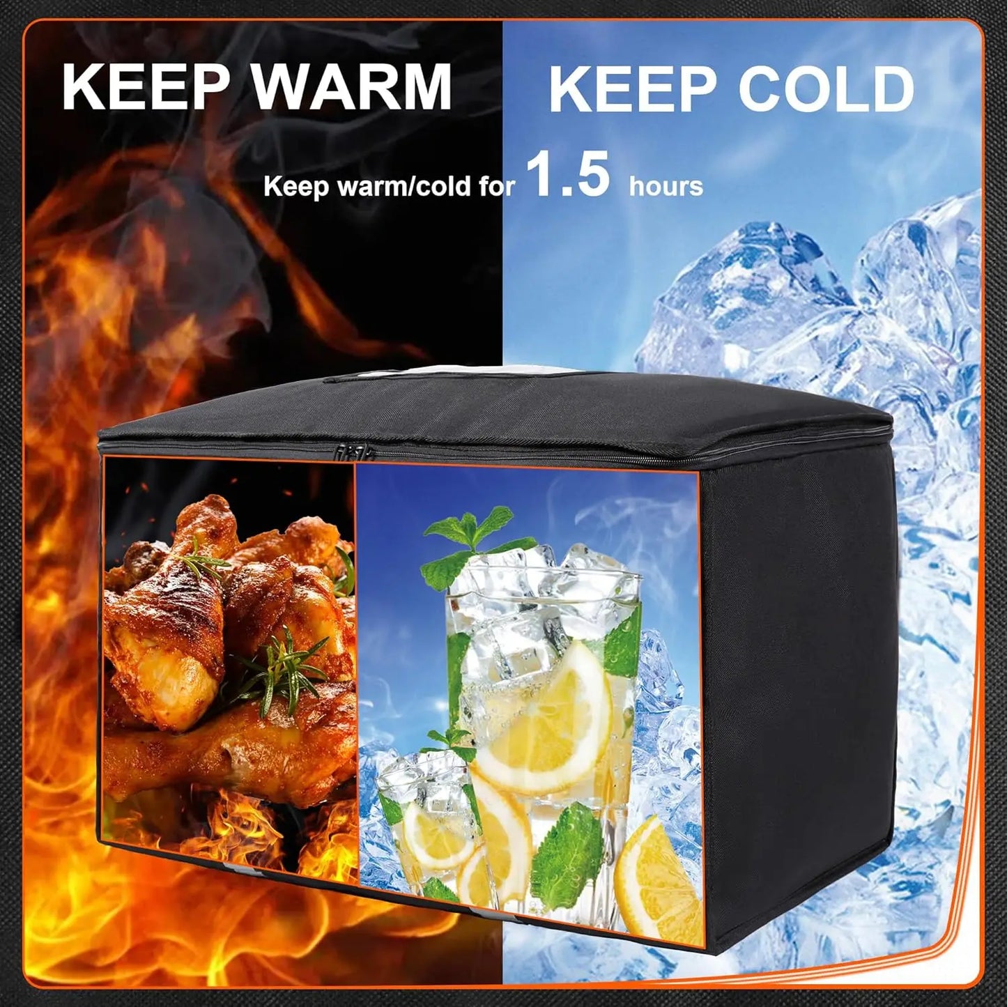Insulated Delivery Bag For Hot And Cold Meals Uber Eats
