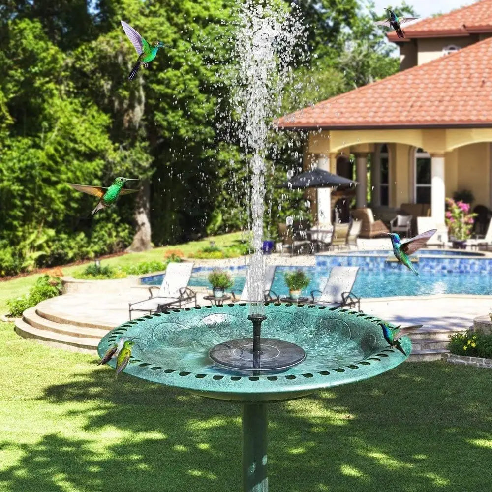 New Upgraded Mini R Powered Free Standing R Panel Kit Water Fountain or Garden, Pond, Pool, and Outdoor