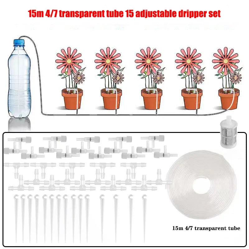 Drip Watering Kit With Regulating Valve Micro Dripper System