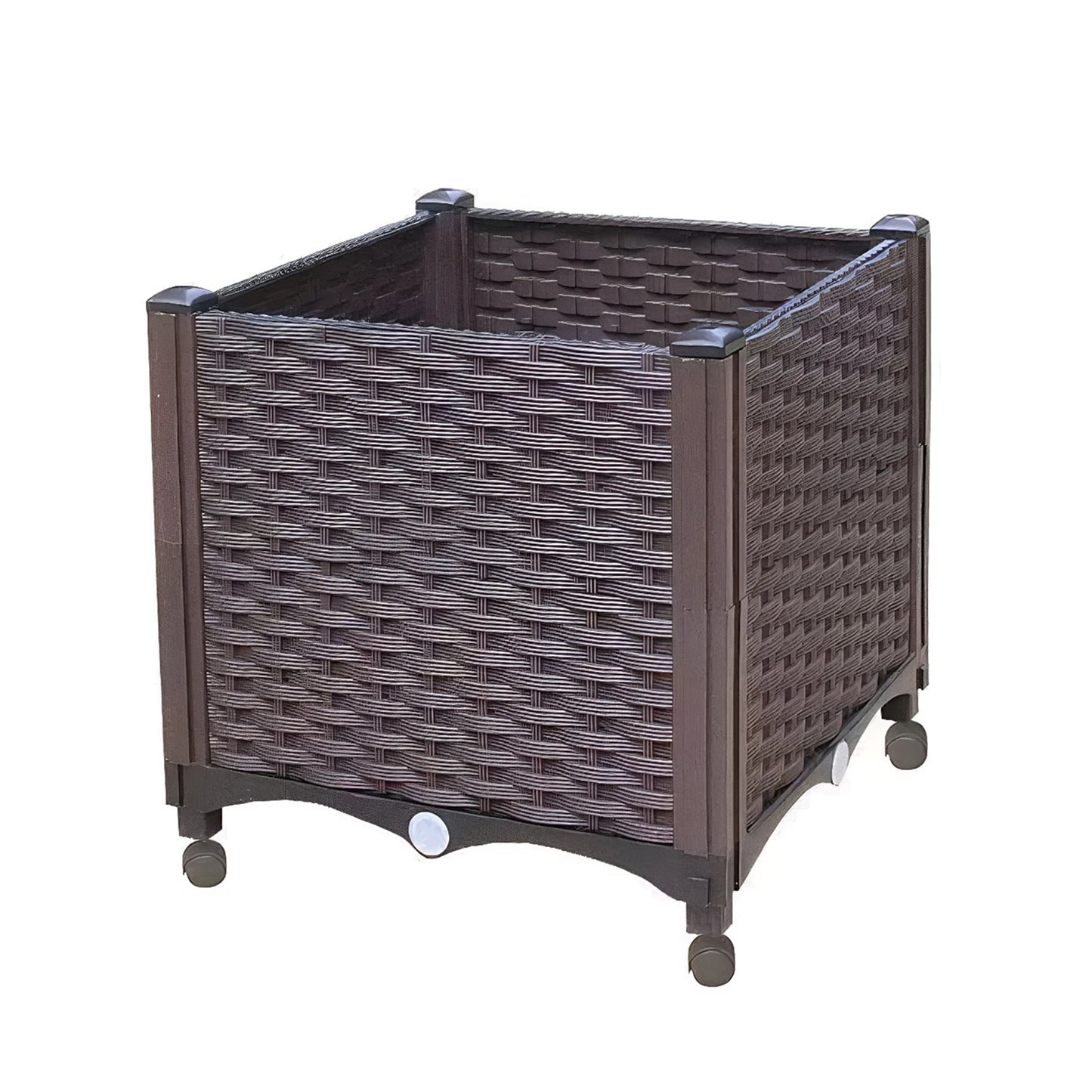 Elevated Garden Box With Drainage Plug For Outdoor Planter Beds