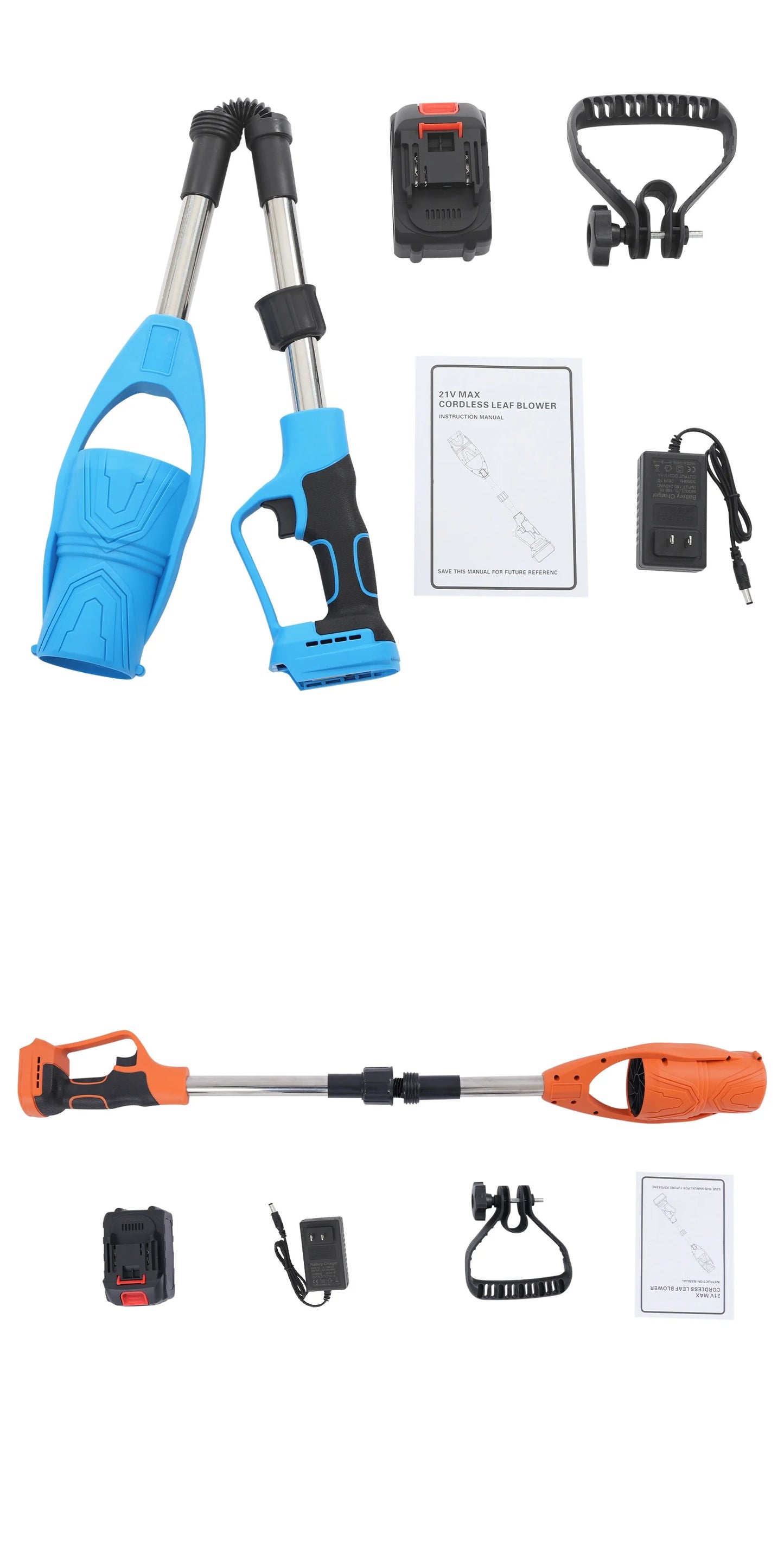 21V Cordless Leaf Blower, Lithium Battery Powered Leaf Blower, Electric Leaf Blower For Lawn Care