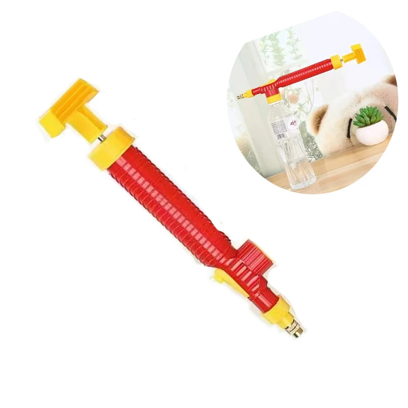 High Pressure Air Pump Manual Sprayer Adjustable Drink Bottle Spray Head Nozzle Garden Watering Tool Sprayer Agriculture Tools Spray Bottle
