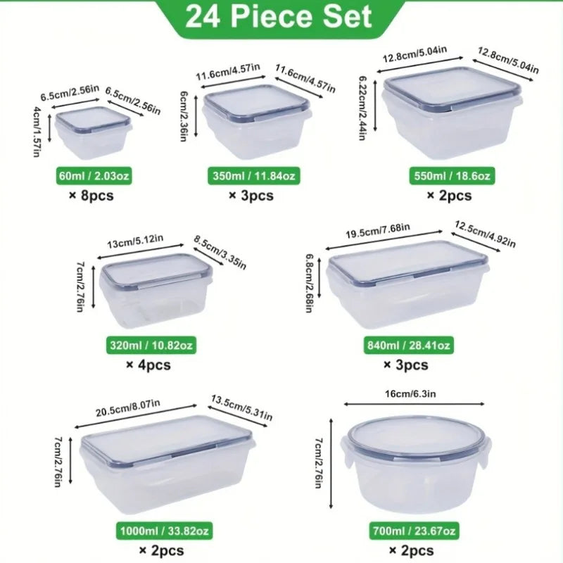 Airtight Food Storage Containers Set With Lids And Labels
