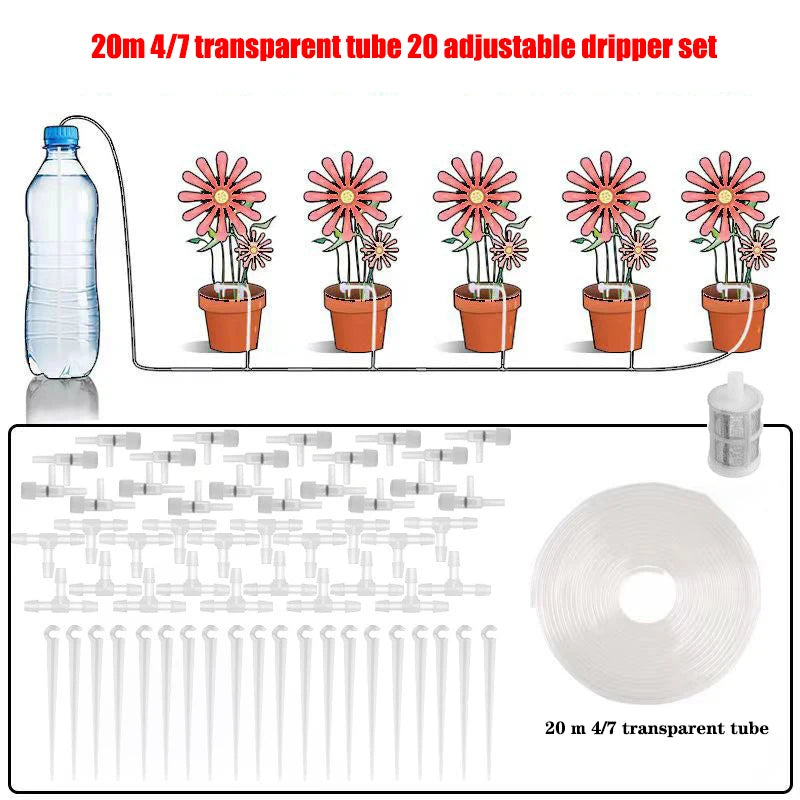 Drip Watering Kit With Regulating Valve Micro Dripper System