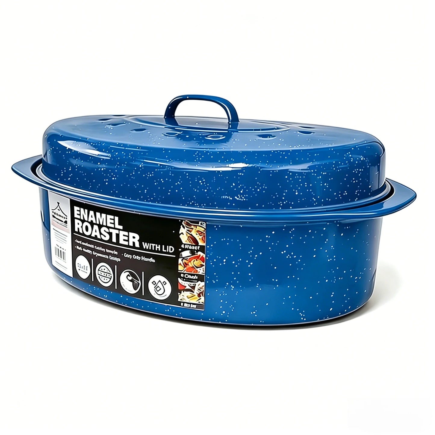 Oval Enamel Cast Iron Dutch Oven With Lid For Roasting