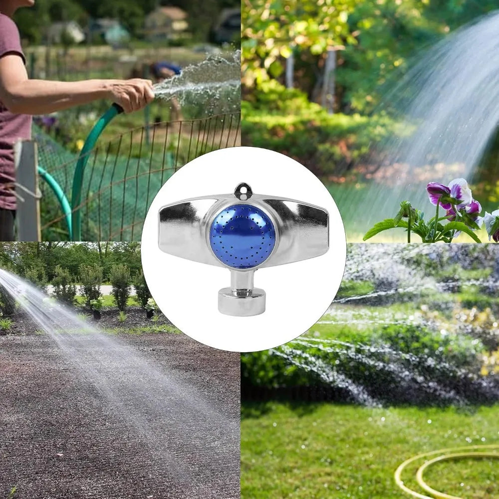 360 Degree Metal Spot Sprinkler, 2 Pack Circle Pattern with Gentle Water Flow for Small Yard Lawn Garden, Coverage Up to 30FT