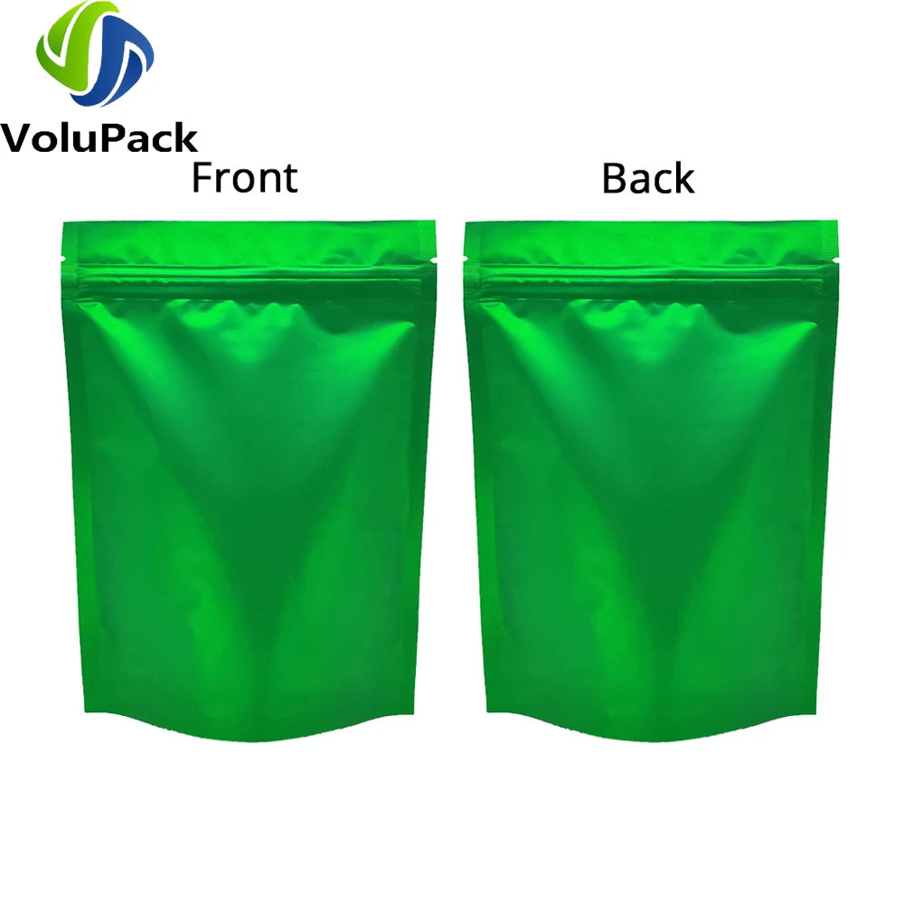 Zipper Coffee Packaging Storage Heat Sealing Stand Up Zip Lock Pouches Eco Aluminum Foil Mylar Gift Organizer Bags