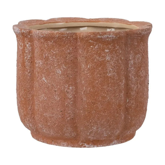 Terracotta Ceramic Flower Planter Pot With Drainage Hole Plug