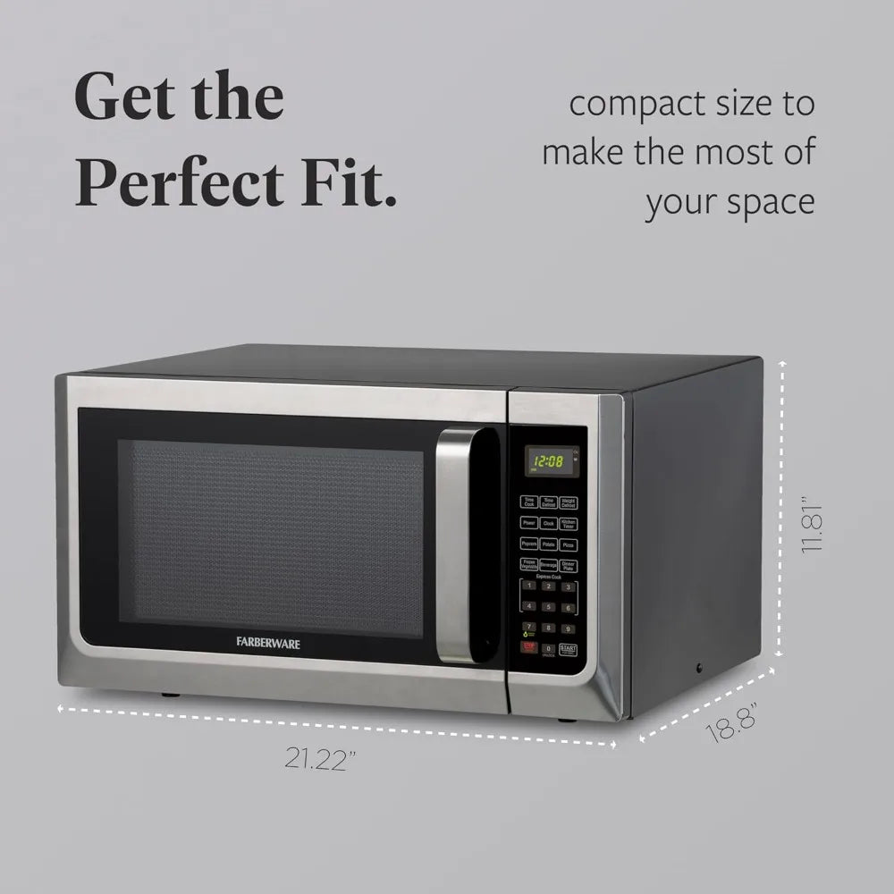 Farberware 1100 Watt Countertop Microwave Oven With Auto Cook