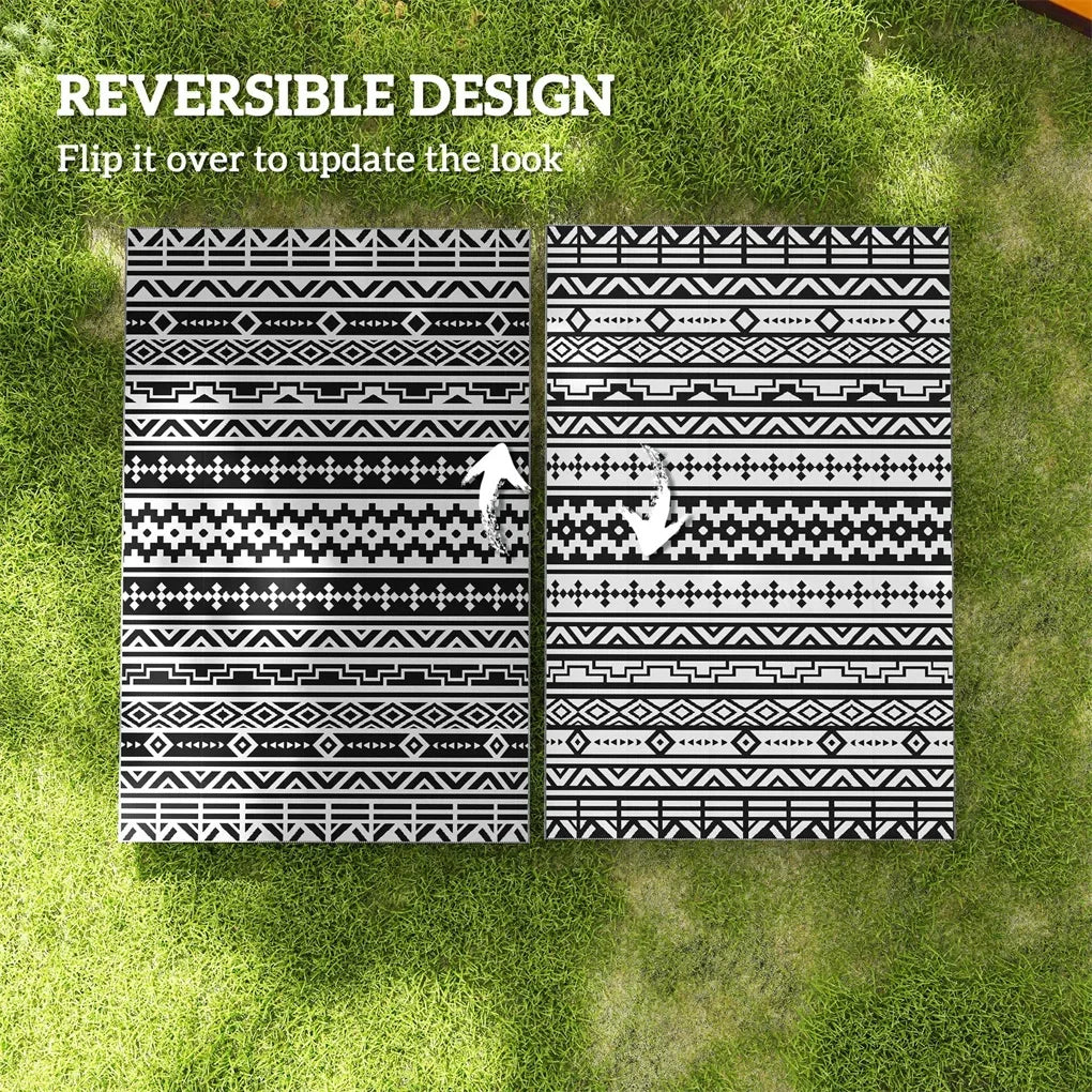 Waterproof Outdoor Rug For Camping Patio Deck And RV Use
