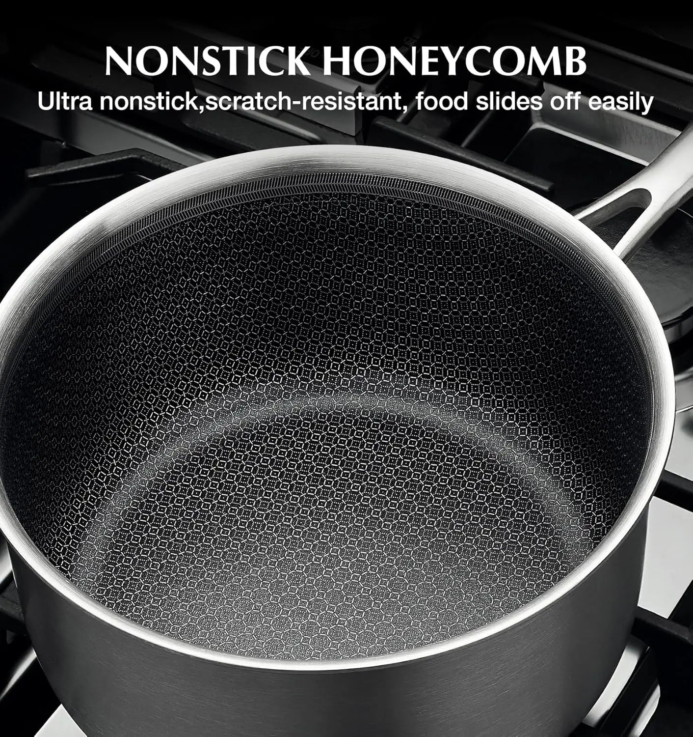 KOCH SYSTEME CS Hybrid Nonstick Stainless Steel Saucepan Set