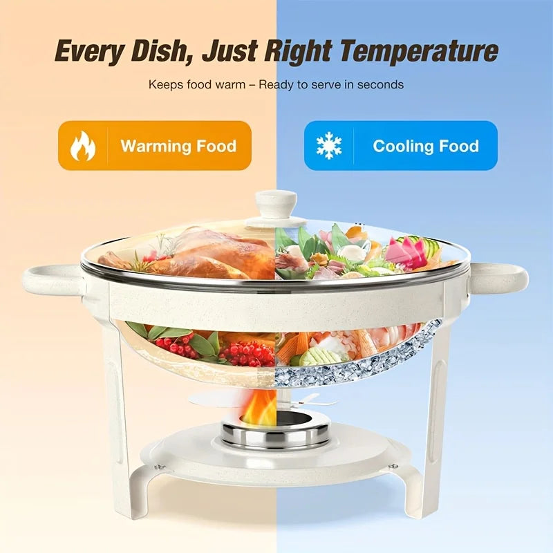 Maifanite Self Heating Buffet Set With Game Changer Coating