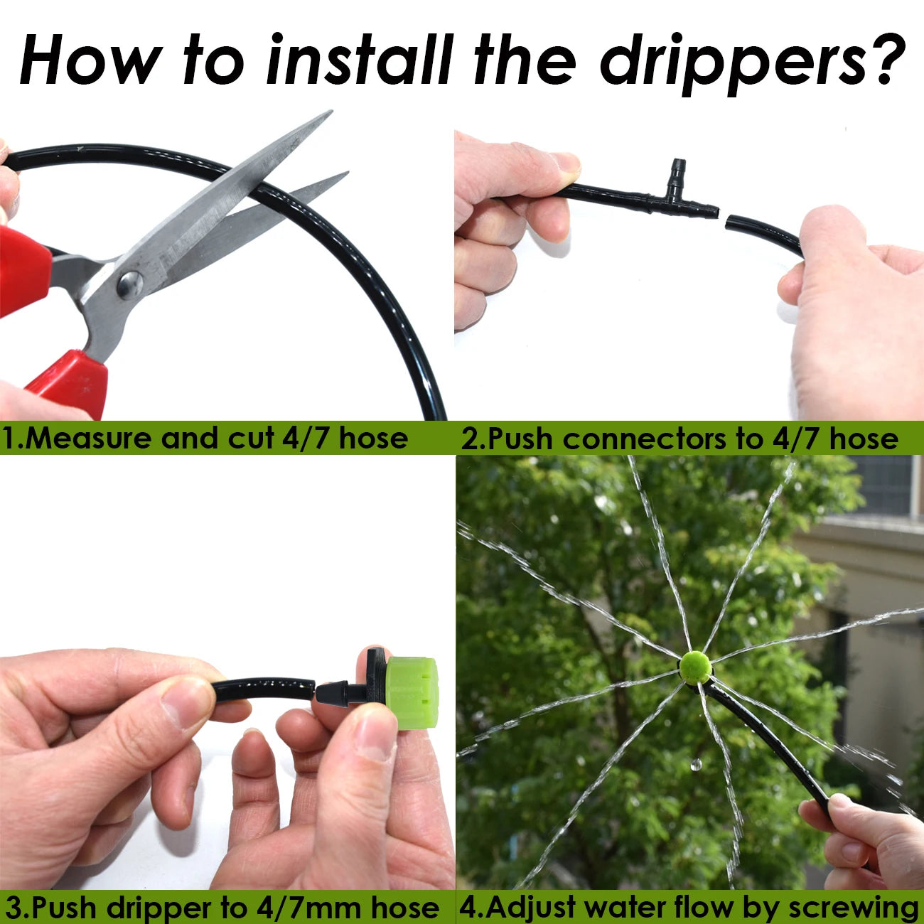 Adjustable Garden Drip Irrigation Kit Automatic Watering System