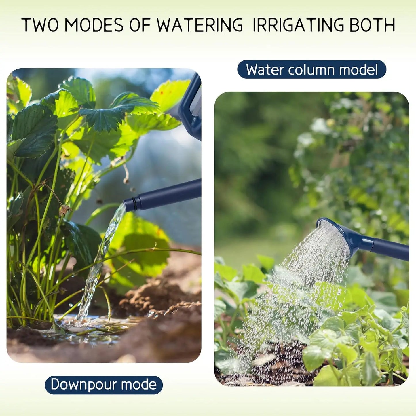 2.8L Watering Can for Indoor Plants, Long Spout Garden Watering Cans with Detachable Shower Head, Large Capacity Plant Watering Pot for House Outdoor Flowers