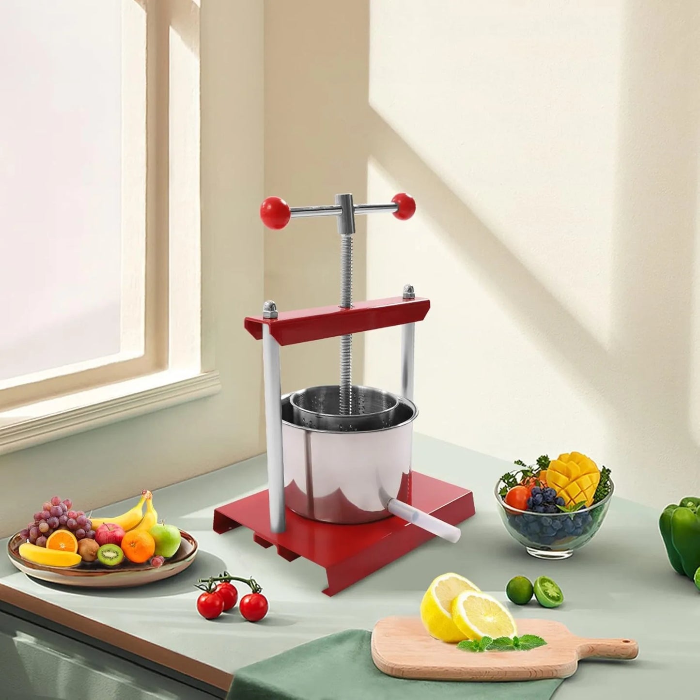 Bymaocar Stainless Steel Manual Press For Juices And Wine