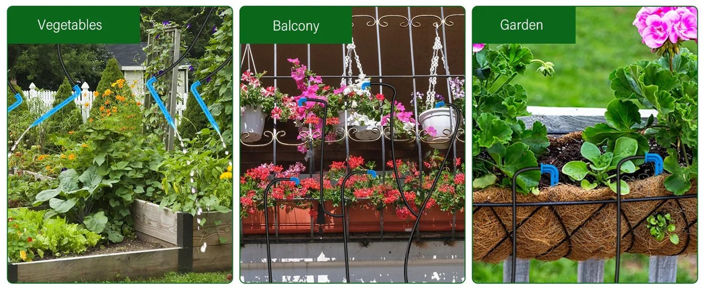 Solar Garden Irrigation System for Balcony with Automatic Drip Kit