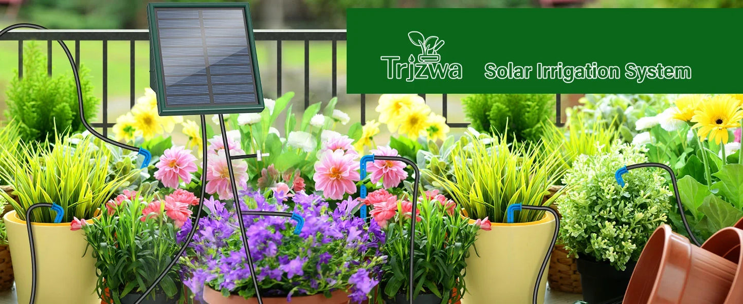 Solar Garden Irrigation System for Balcony with Automatic Drip Kit