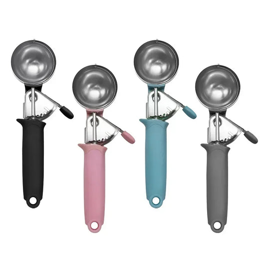 Ice Cream Scoop Stainless Steel Ice Cream Spoon Metal Icecream Cookie Scoop Melon Fruit Baller Ice Ball Maker Kitchen Gadget