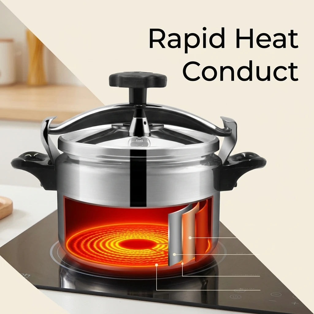 Explosion-Proof Pressure Cooker For Gas And Induction Stoves