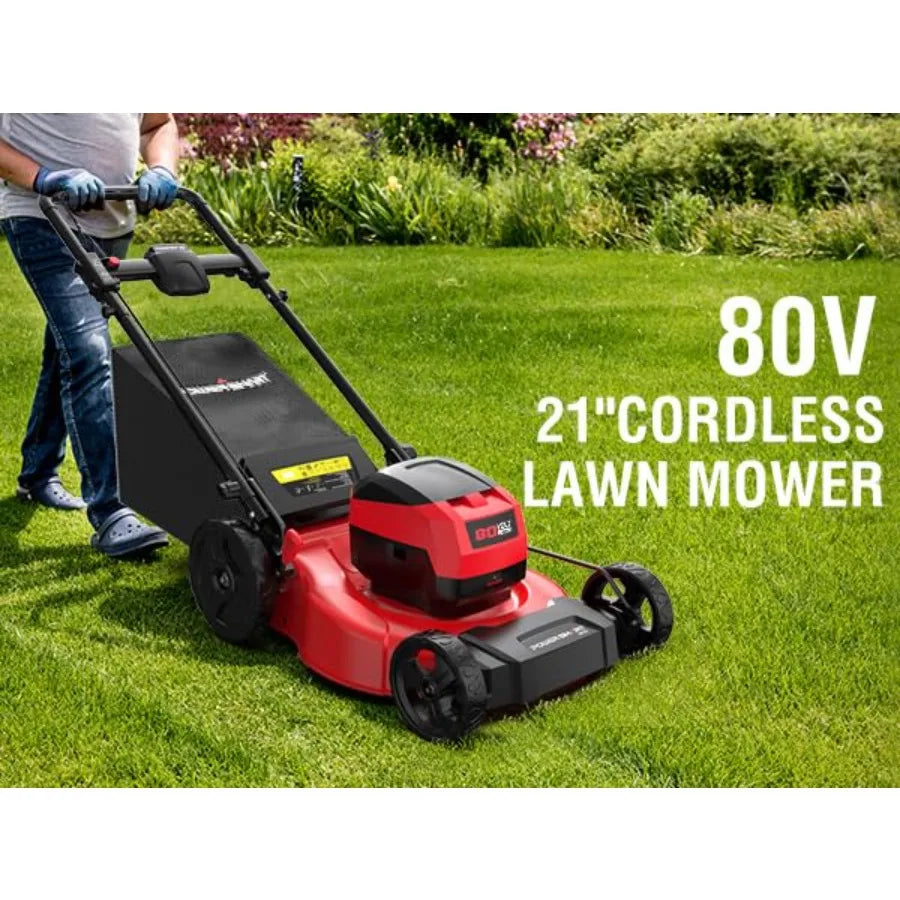 YAO HUI HUANG 80V Cordless Lawn Mower 3in1 Brushless