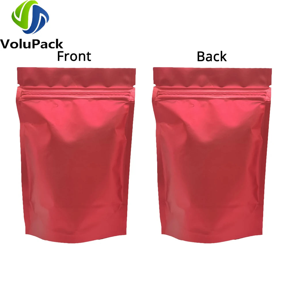 Zipper Coffee Packaging Storage Heat Sealing Stand Up Zip Lock Pouches Eco Aluminum Foil Mylar Gift Organizer Bags