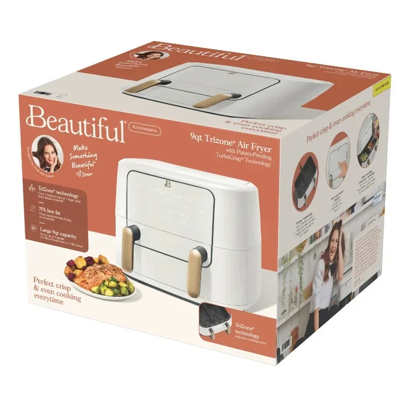 Beautiful TriZone Air Fryer Nonstick Pot Set Drew Barrymore