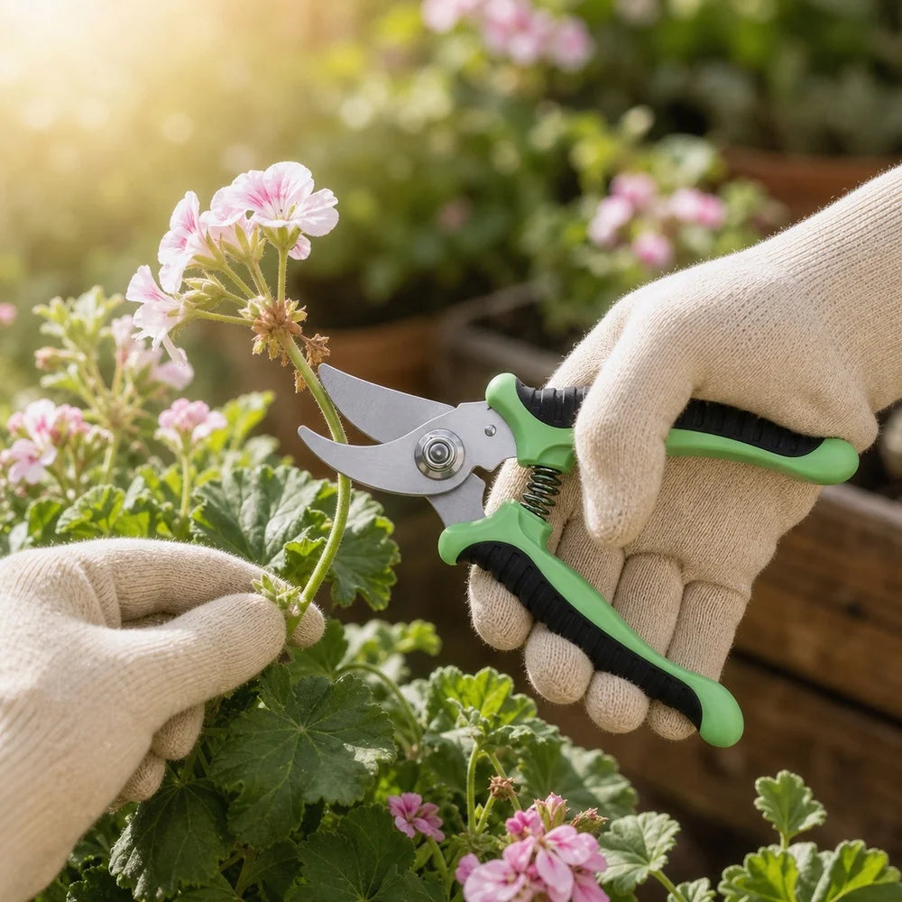 3 Piece Garden Tool Set Aluminum Alloy Gardening Hand Tools Kit with Transplanting Trowel 3 Tine Hand Rake Cultivator and Bypass Pruning Shears Ergonomic Non Slip Handles for Planting Digging Weeding and Trimming