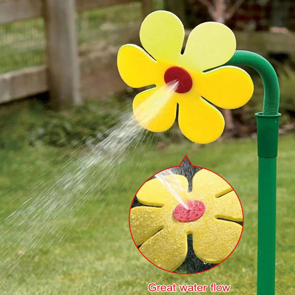 Crazy Dancing Flower Water Sprinklers 360 Degree Rotating Garden Sprinklers Flower Sprinkler for Yard Watering Dogs Playing