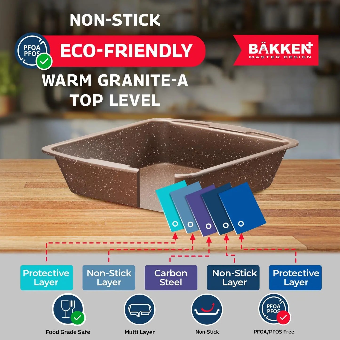 Granite Nonstick Induction Cookware Set 23Piece PFOS And PFOA Free