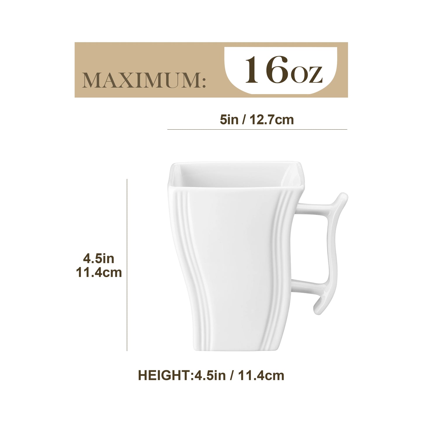 MALACASA Marble 6-Piece Coffee Service Set Porcelain