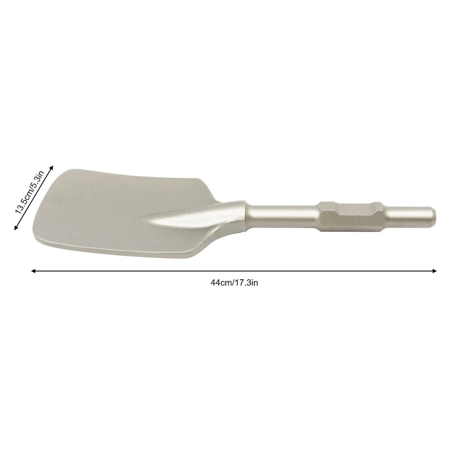 65A Clay Spade Bit 40Cr Chromium Steel Demolition Shovel Hex Shank Concrete Breaker Chisel for Jack Hammer Shovel