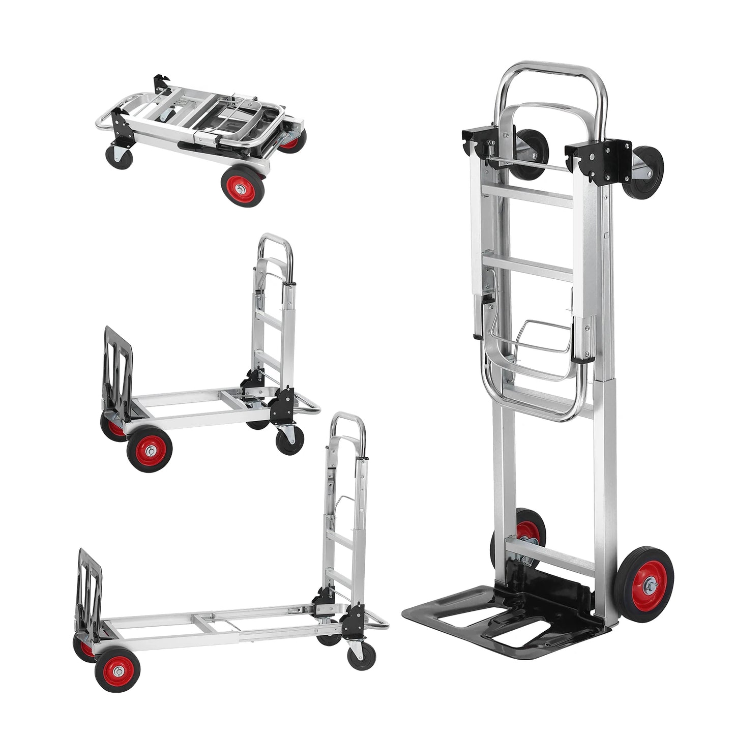 SucceBuy Folding Hand Truck 400 Lb Capacity Dolly With Wheels