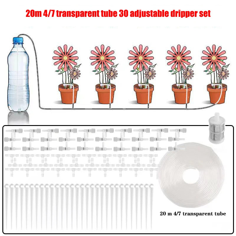 Drip Watering Kit With Regulating Valve Micro Dripper System
