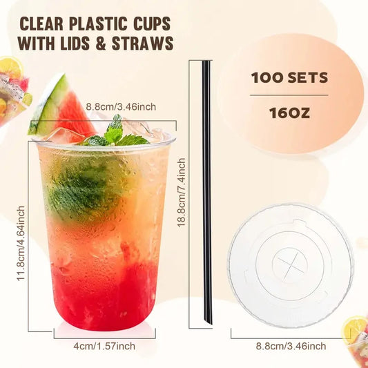 Disposable Coffee Cups With Lids And Straws Leakproof