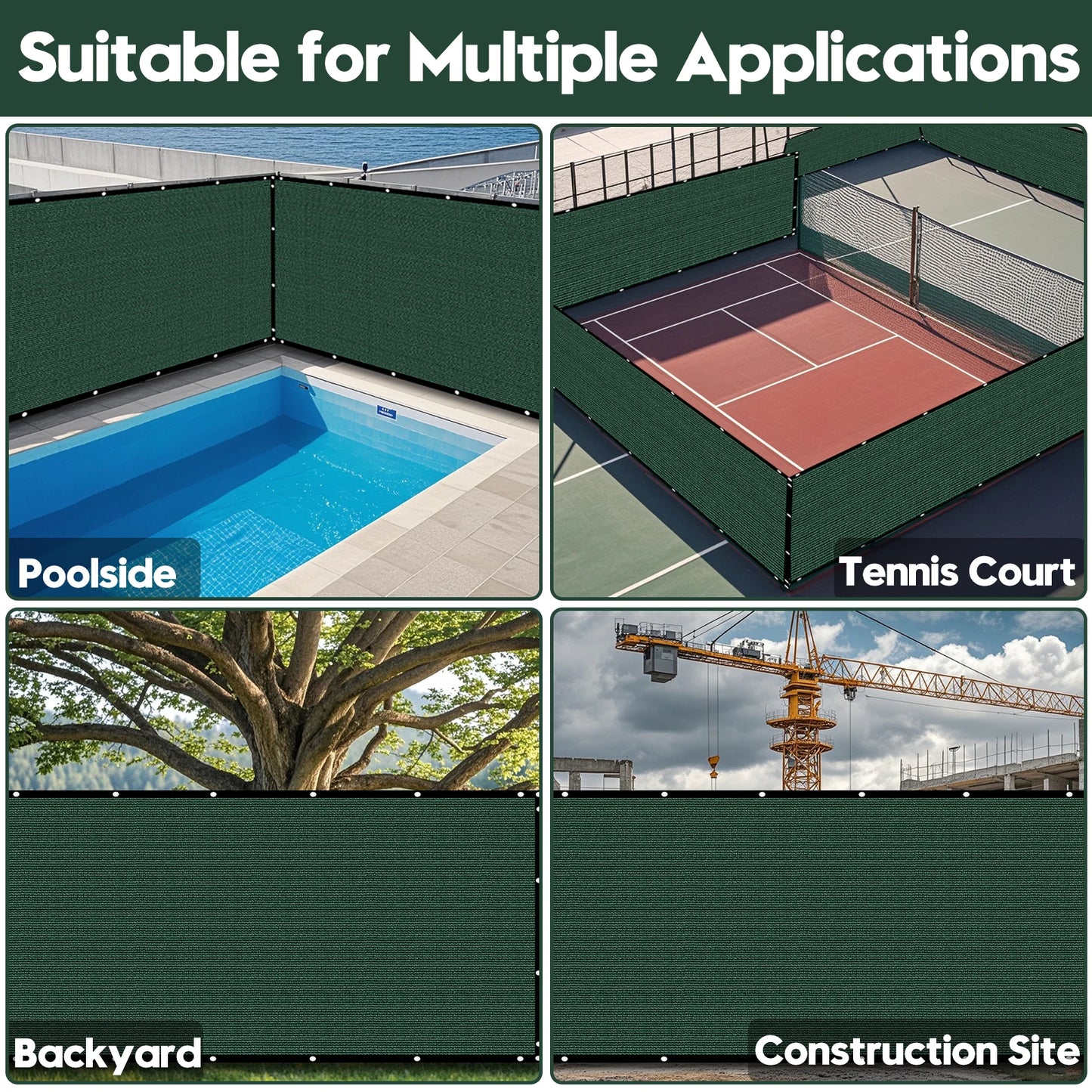 Outdoor Privacy Screen Fence For Backyard Windshield Protection