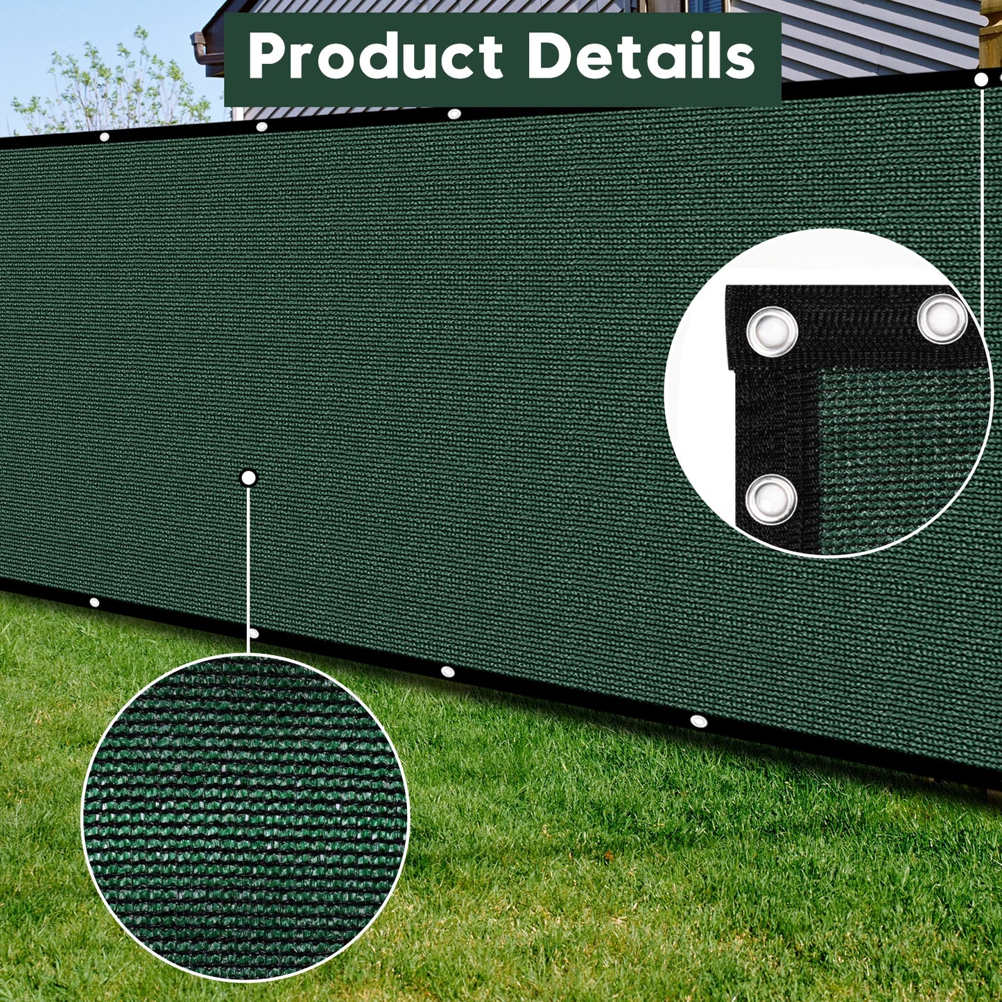 Outdoor Privacy Screen Fence For Backyard Windshield Protection