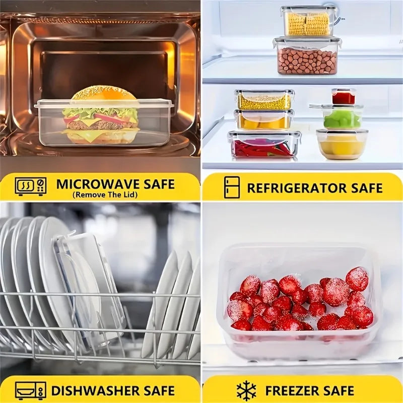 Airtight Food Storage Containers Set With Lids And Labels
