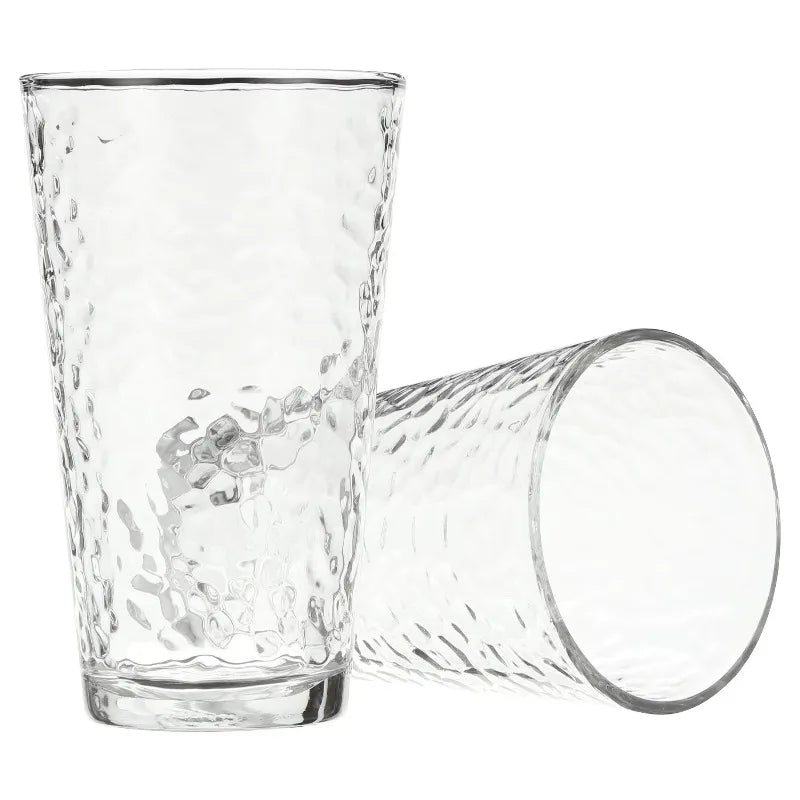 Vintage Frost Glass Drinkware Set Elegant For Everyday Use