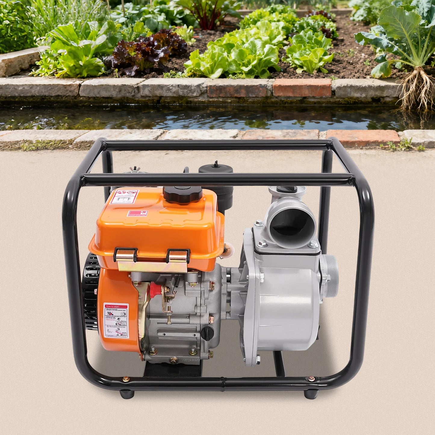 4-Strok Water Pump Diesel Water Transfer Pump with 4L Fuel Tank Diesel Water Pump Water Lifting & Drainage Equipment for Farm Garden Irrigation4-Strok Water Pump Diesel Water Transfer Pump with 4L Fuel Tank Diesel Water Pump