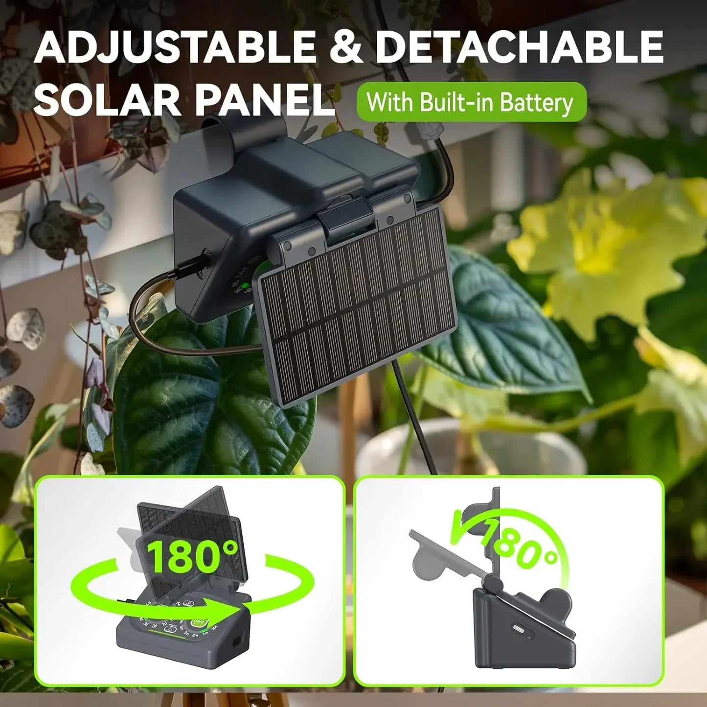 WiFi App Enabled Solar Powered Smart Drip Irrigation For Indoor Plants