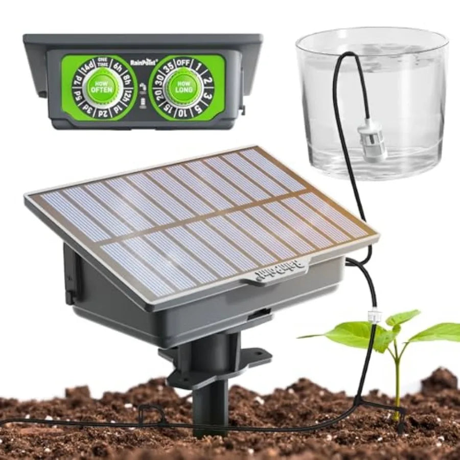 Easy-Setup Solar Drip Irrigation System for Indoor Outdoor Plants