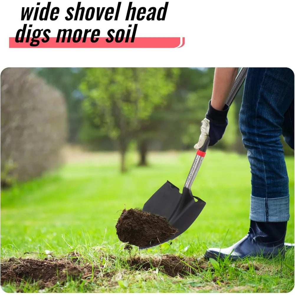 Steel Garden Shovel Set With D Grip Handles For Digging And Planting