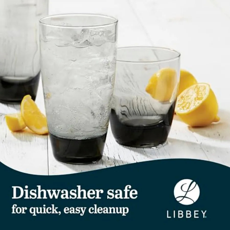 Classic Rocks And Tumbler Glass Set With Dishwasher Safe Glasses