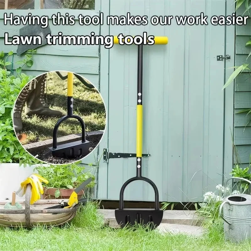 Half Moon Lawn Edger Carbon Steel Manual Trimming Shovel High Hardness Simple Cleansing Garden Zoo Lawn Care Tool