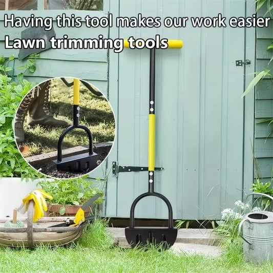 Half Moon Lawn Edger Carbon Steel Manual Trimming Shovel High Hardness Simple Cleansing Garden Zoo Lawn Care Tool