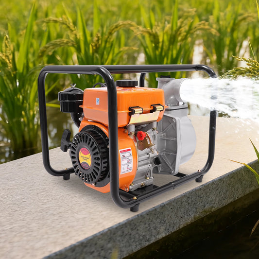4-Strok Water Pump Diesel Water Transfer Pump with 4L Fuel Tank Diesel Water Pump Water Lifting & Drainage Equipment for Farm Garden Irrigation4-Strok Water Pump Diesel Water Transfer Pump with 4L Fuel Tank Diesel Water Pump